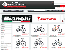 Tablet Screenshot of korkutbisiklet.com